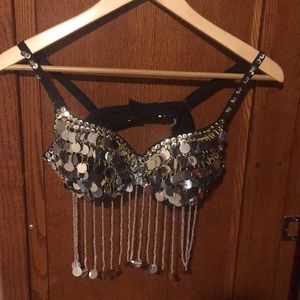 Sequin Bra